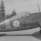 Finnish Air Force B-239. The Finnish Air Force employed a blue swastika as its symbol from 1918-1945. Before being co-opted by the Nazi Party, the swastika was an ancient symbol of the sun and good fortune.